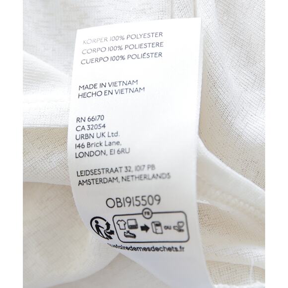 Anthropologie Gauze white ruffle top size L - Picture 4 of 6